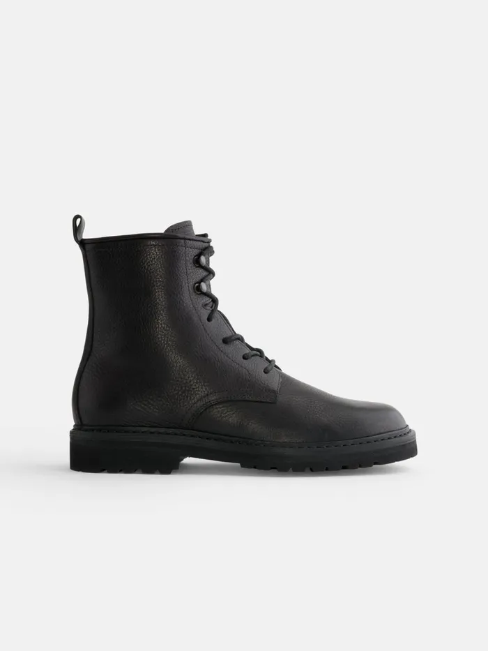 Alex Mill Women Fracap Arlen Boots In Leather Black Leather