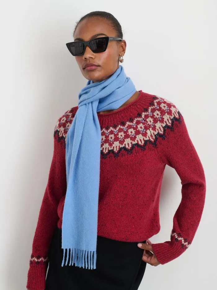 Alex Mill Women Joshua Ellis Cashmere Scarf Light Blue