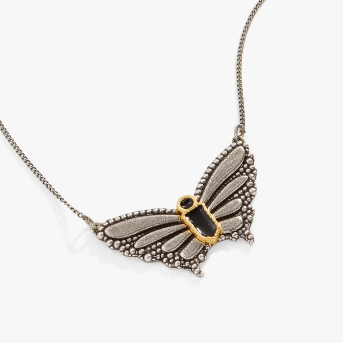 Antique Butterfly Necklace Two Tone Women Alex And Ani Growth New Beginnings