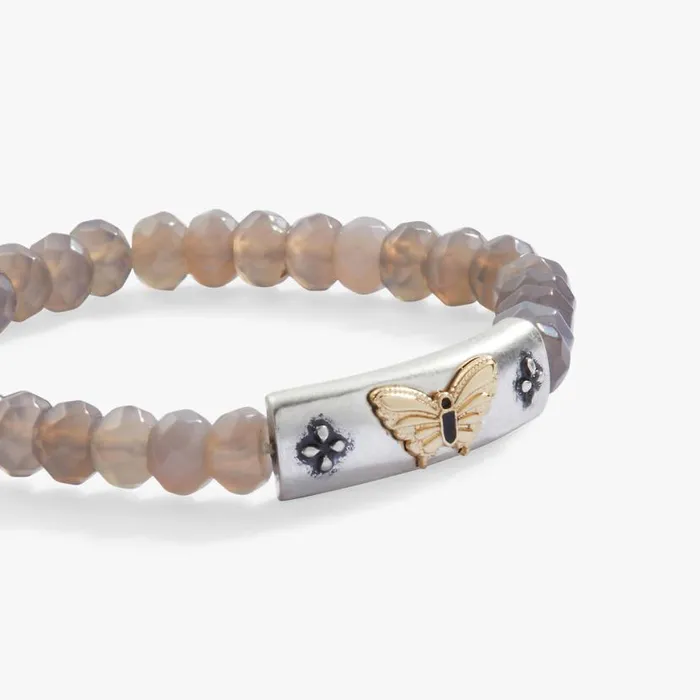 Antique Butterfly Stretch Bracelet Two Tone Women Alex And Ani Animals