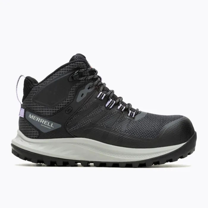 Antora Mid Waterproof Carbon Fiber Shoe Black Women Merrell Boots