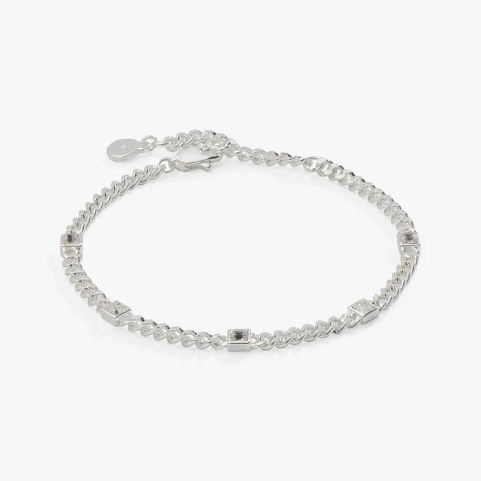 April Birthstone Clear Crystal Curb Chain Bracelet Silver Women Alex And Ani Love April Birthstone Clear Crystal Curb Chain Bracelet Silver Women Alex And Ani Love