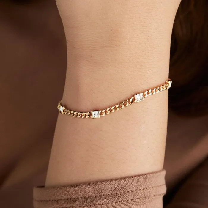 April Birthstone Clear Crystal Curb Chain Bracelet Silver Women Alex And Ani Love April Birthstone Clear Crystal Curb Chain Bracelet Silver Women Alex And Ani Love
