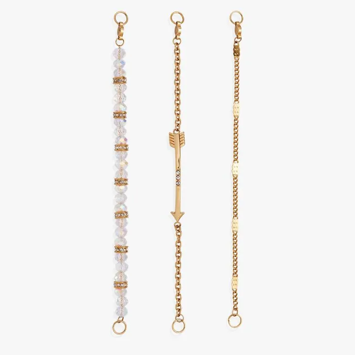Arrow Stranded Bracelet Set Stainless Steel Gold Women Alex And Ani Jewelry Sets Arrow Stranded Bracelet Set Stainless Steel Gold Women Alex And Ani Jewelry Sets