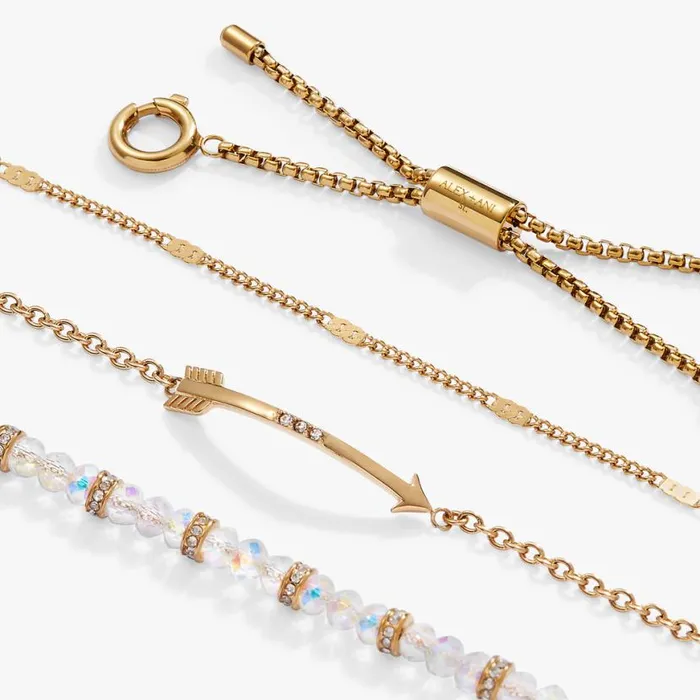 Arrow Stranded Bracelet Set Stainless Steel Gold Women Alex And Ani Jewelry Sets Arrow Stranded Bracelet Set Stainless Steel Gold Women Alex And Ani Jewelry Sets