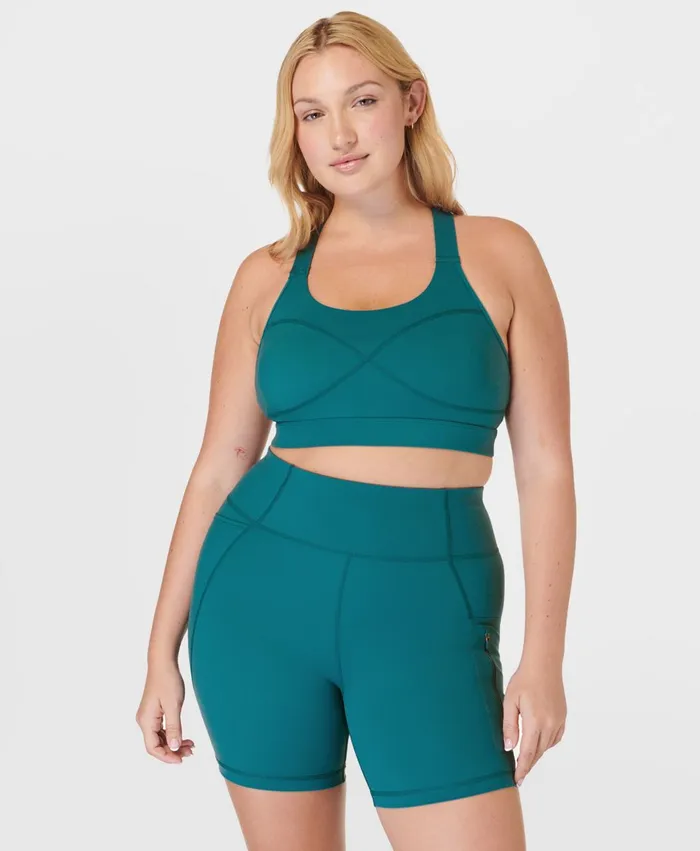 Ascend Power Bra X Sweaty Betty Cabin Blue Women Merrell Tops