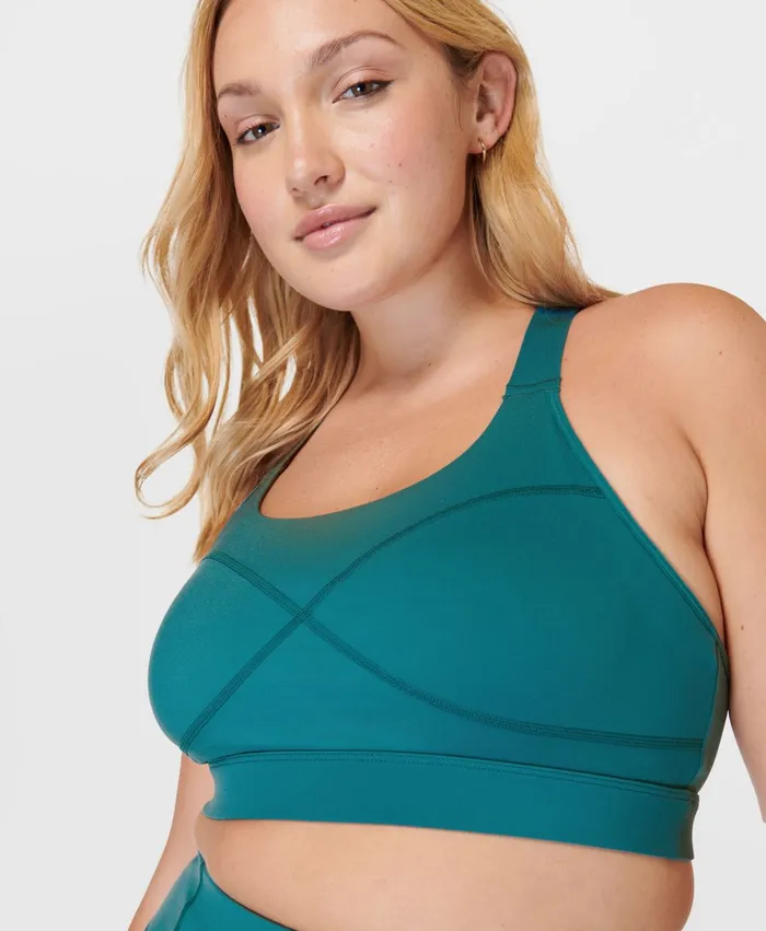 Ascend Power Bra X Sweaty Betty Cabin Blue Women Merrell Tops