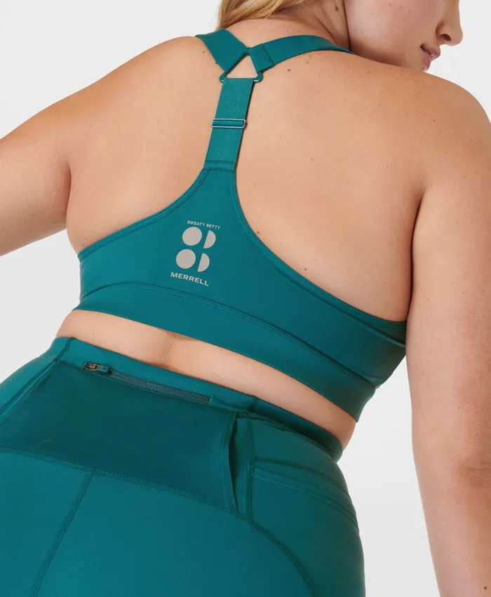 Ascend Power Bra X Sweaty Betty Cabin Blue Women Merrell Tops