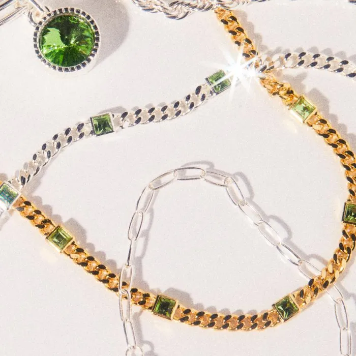 August Birthstone Peridot Curb Chain Bracelet Silver Women Alex And Ani Strength Protection August Birthstone Peridot Curb Chain Bracelet Silver Women Alex And Ani Strength Protection