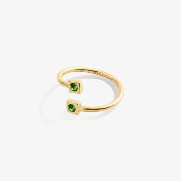 August Birthstone Peridot Ring Wrap Sterling Silver Women Alex And Ani Birthday August Birthstone Peridot Ring Wrap Sterling Silver Women Alex And Ani Birthday