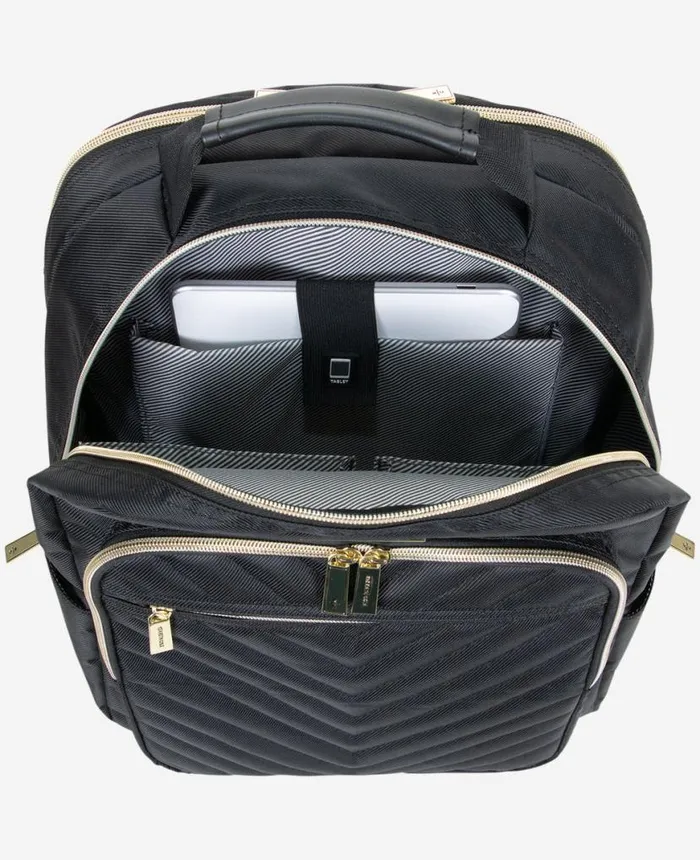 Bags Women Kenneth Cole Chelsea 156Inch Chevron Quilted Computer Backpack Black Bags Women Kenneth Cole Chelsea 156Inch Chevron Quilted Computer Backpack Black