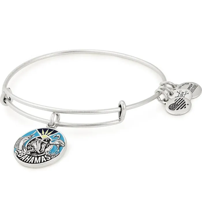 Bahamas Charm Bangle Bracelet Rafaelian Silver Women Alex And Ani Iconic Alex And Ani Bahamas Charm Bangle Bracelet Rafaelian Silver Women Alex And Ani Iconic Alex And Ani