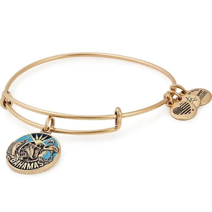 Bahamas Charm Bangle Bracelet Rafaelian Silver Women Alex And Ani Iconic Alex And Ani