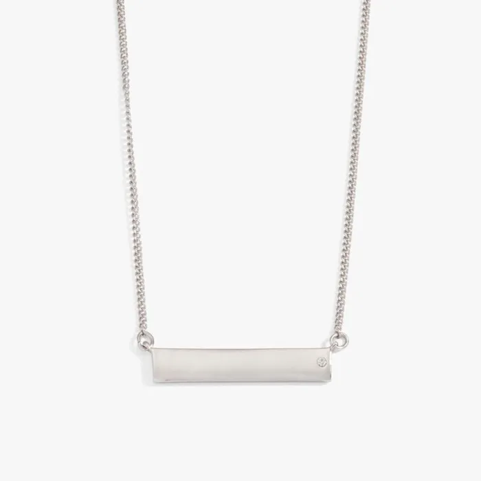 Bar Necklace With Crystal Accent Silver Women Alex And Ani Necklaces