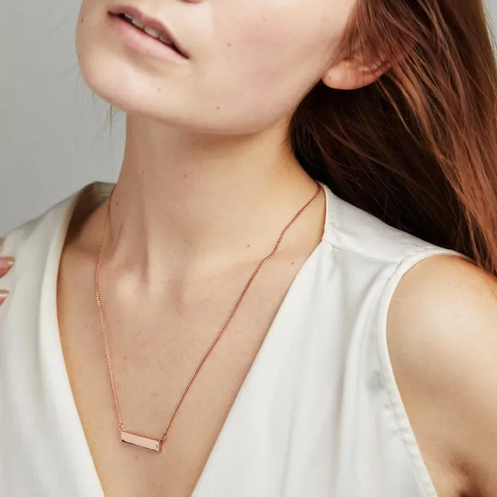 Bar Necklace With Crystal Accent Silver Women Alex And Ani Necklaces Bar Necklace With Crystal Accent Silver Women Alex And Ani Necklaces
