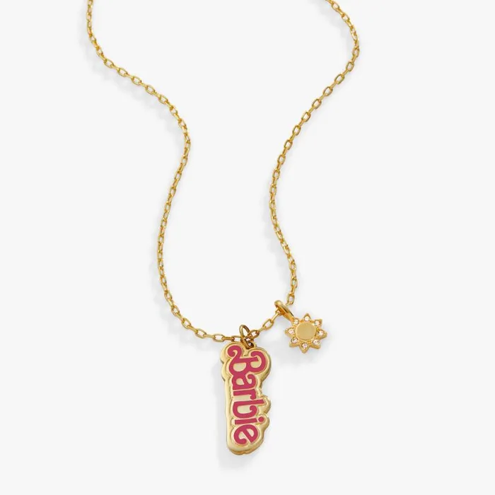 Barbie The Movie Barbie Duo Adjustable Necklace Gold Women Alex And Ani Necklaces Barbie The Movie Barbie Duo Adjustable Necklace Gold Women Alex And Ani Necklaces
