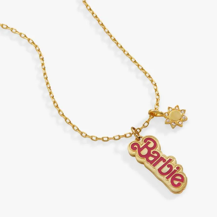 Barbie The Movie Barbie Duo Adjustable Necklace Gold Women Alex And Ani Necklaces