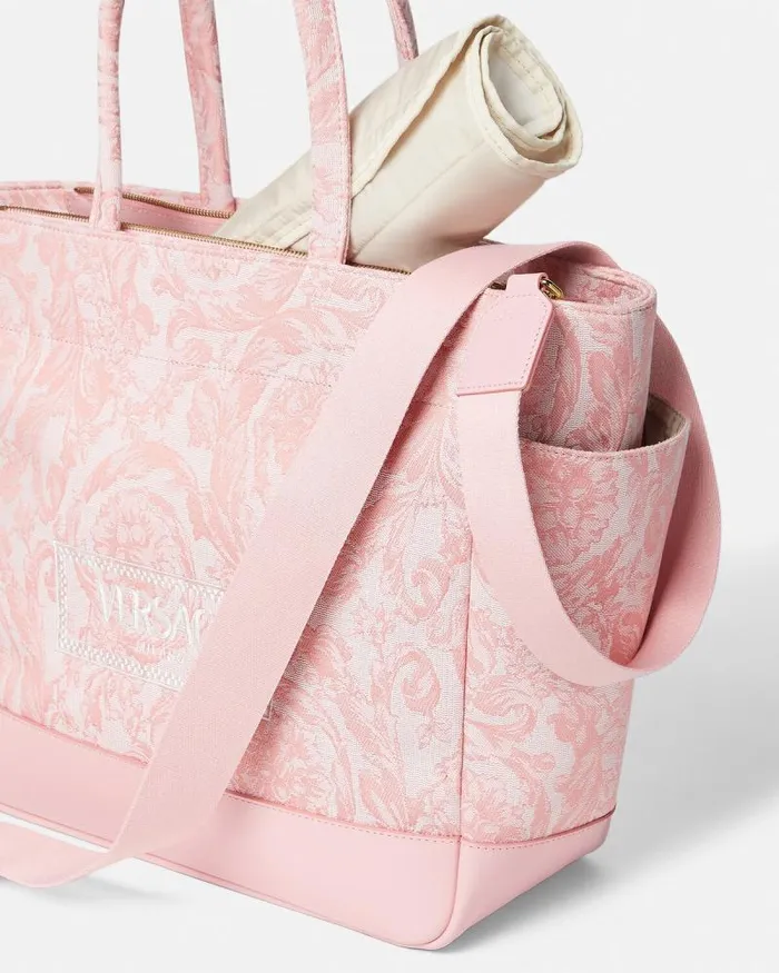 Barocco Athena Baby Changing Mat Bag Light Pink Children Versace Strollers and Others