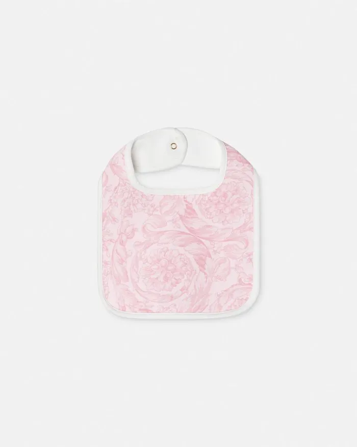 Barocco Baby Bib Pinkprint Children Versace Accessories
