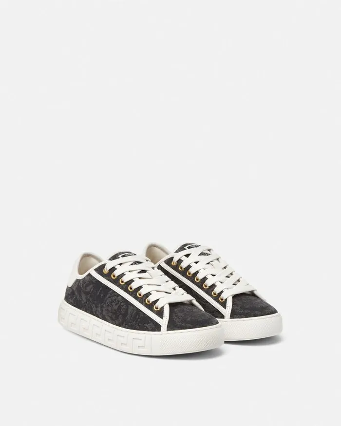 Barocco Greca Sneakers Blackprint Women Versace Sneakers