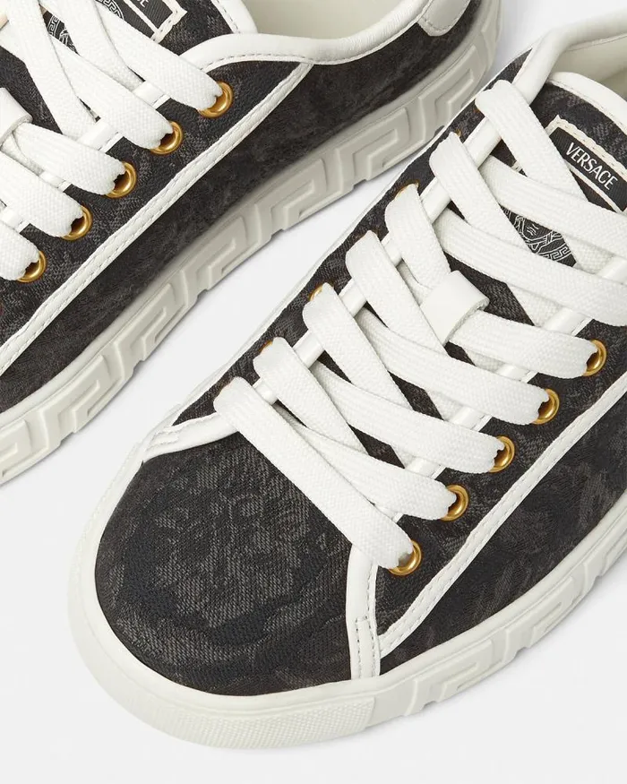 Barocco Greca Sneakers Blackprint Women Versace Sneakers
