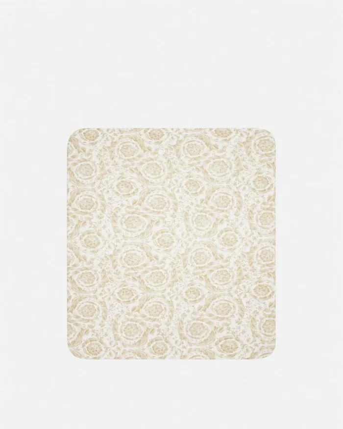 Barocco Padded Baby Blanket Beige Children Versace Accessories