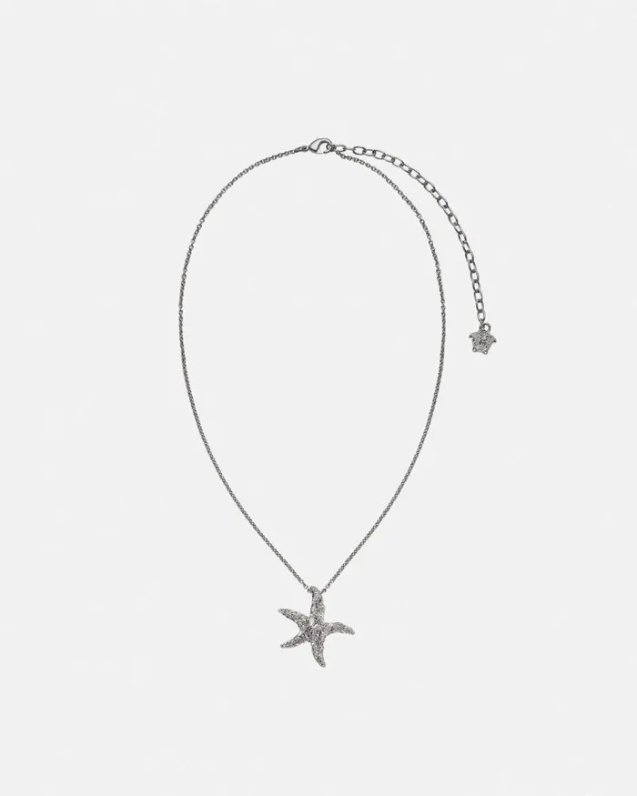 Barocco Sea Necklace Silver WomenMen Versace Necklaces