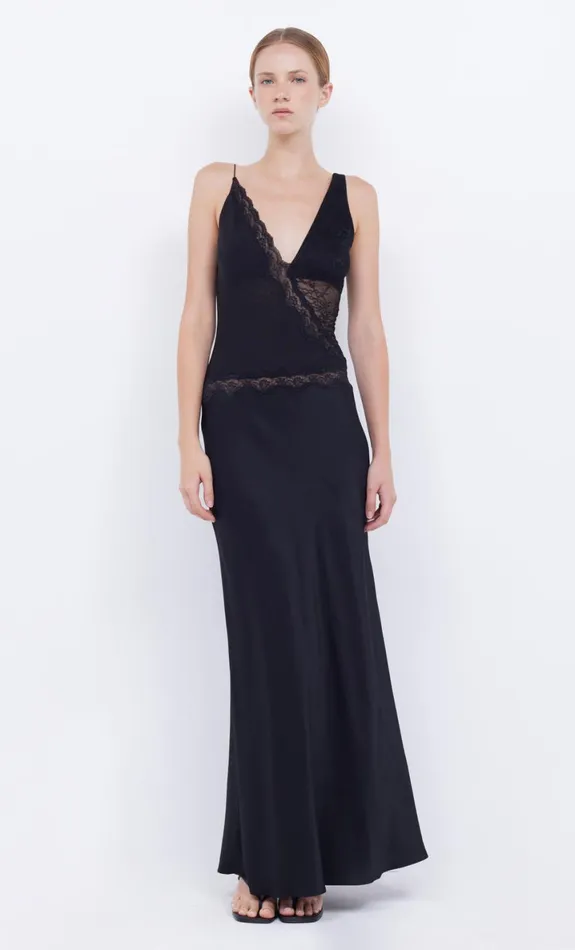 Bec Bridge ABRIELLE LACE MAXI DRESS 8211 BLACKBLACK Women Maxi Dresses