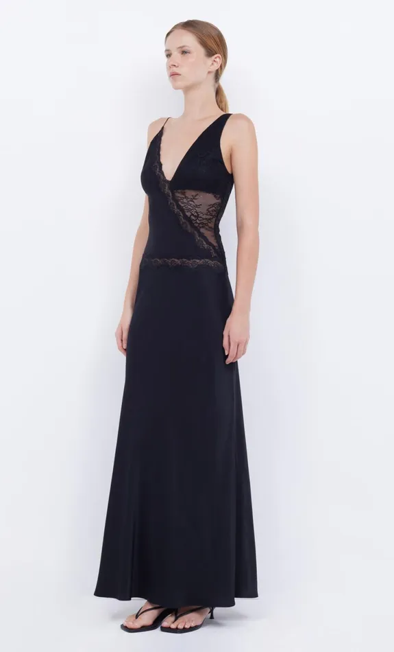 Bec Bridge ABRIELLE LACE MAXI DRESS 8211 BLACKBLACK Women Maxi Dresses