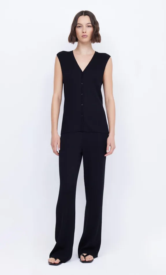 Bec Bridge AMALFI VEST 8211 BLACK Women Sleeveless