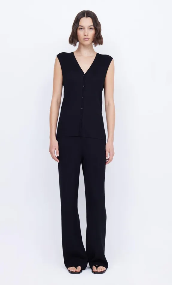 Bec Bridge AMALFI VEST 8211 BLACK Women Sleeveless