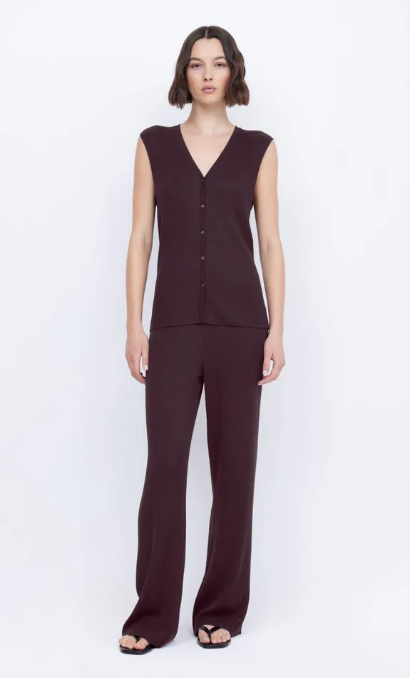 Bec Bridge AMALFI VEST 8211 CHOCOLATE Women Sleeveless