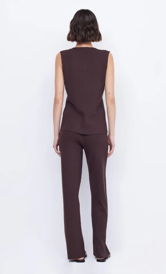 Bec Bridge AMALFI VEST 8211 CHOCOLATE Women Sleeveless