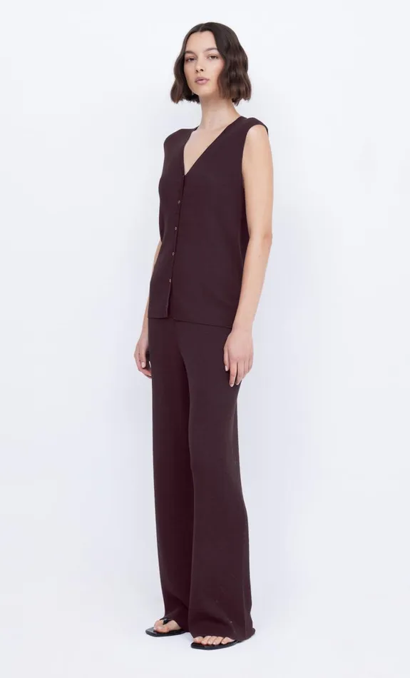 Bec Bridge AMALFI VEST 8211 CHOCOLATE Women Sleeveless