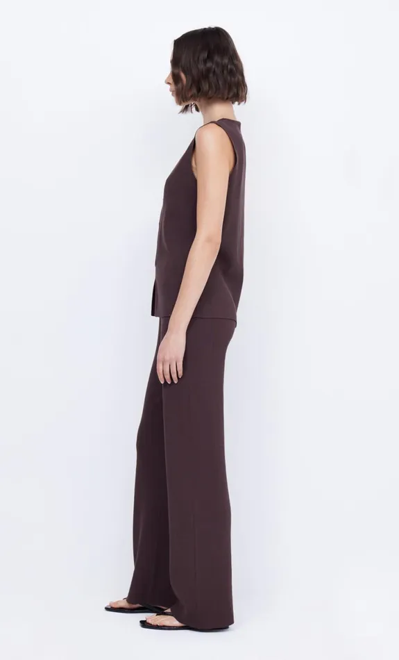 Bec Bridge AMALFI VEST 8211 CHOCOLATE Women Sleeveless