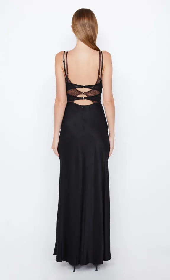 Bec Bridge AMORAS CUT OUT DRESS 8211 BLACKCHOCOLATE Women Maxi Dresses