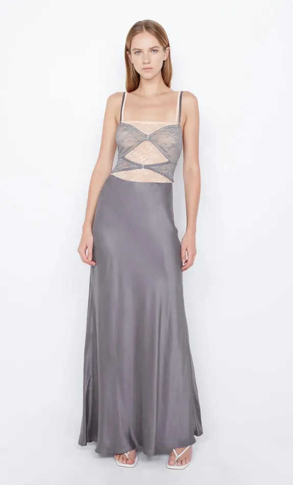 Bec Bridge AMORAS CUT OUT DRESS 8211 GREYPEACH Women Maxi Dresses