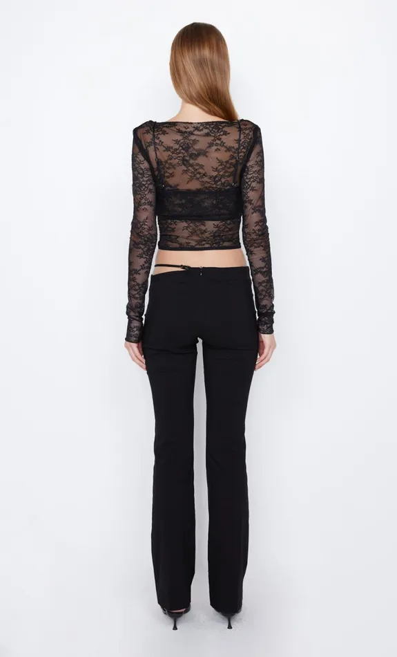 Bec Bridge AMORAS LONG SLEEVE TOP 8211 BLACK Women Long Sleeve