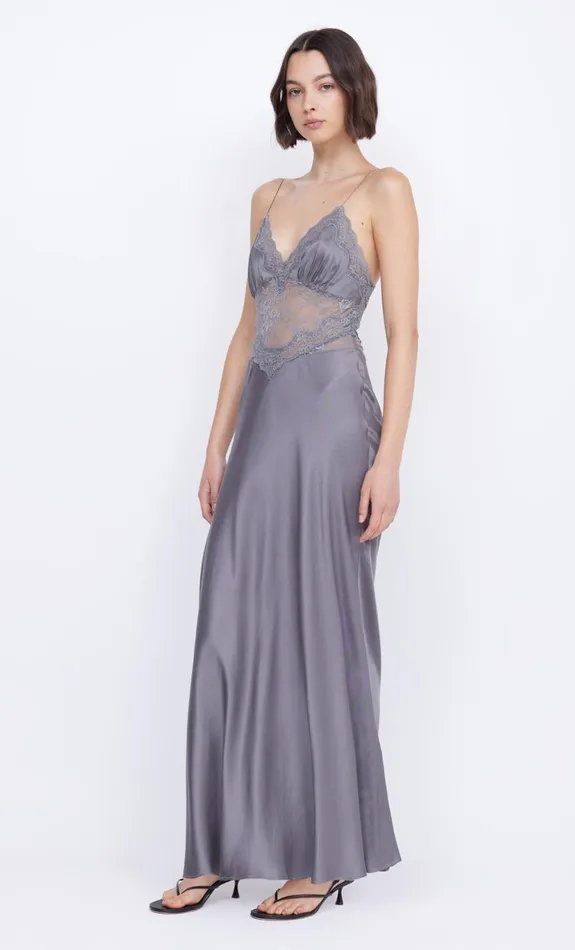 Bec Bridge AMORAS MAXI DRESS 8211 GREY Women Wedding Guest