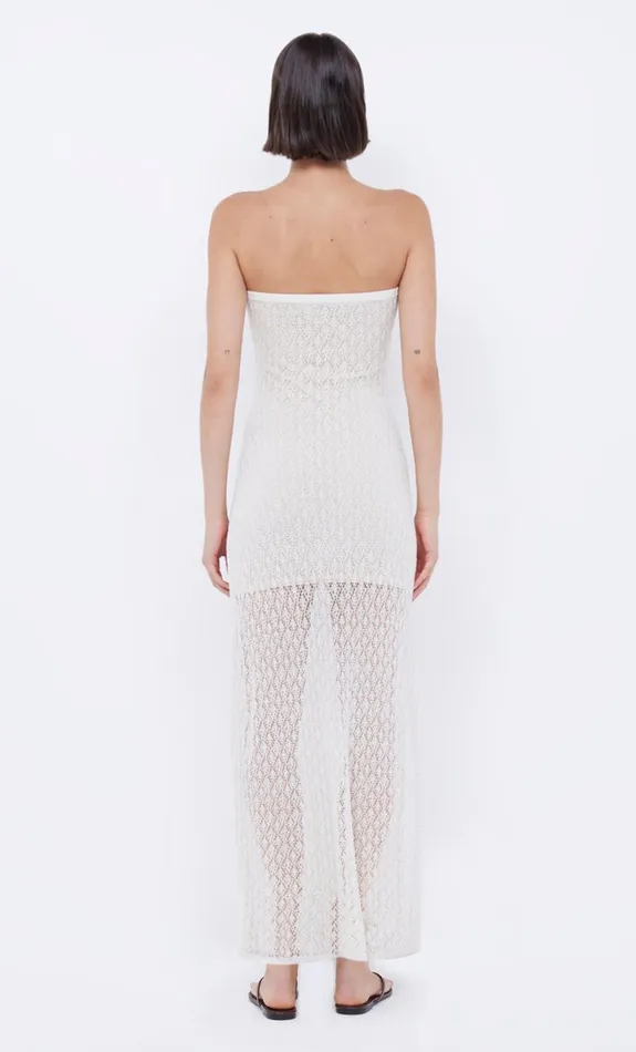 Bec Bridge AURORA STRAPLESS DRESS 8211 IVORY Women Midi Dresses