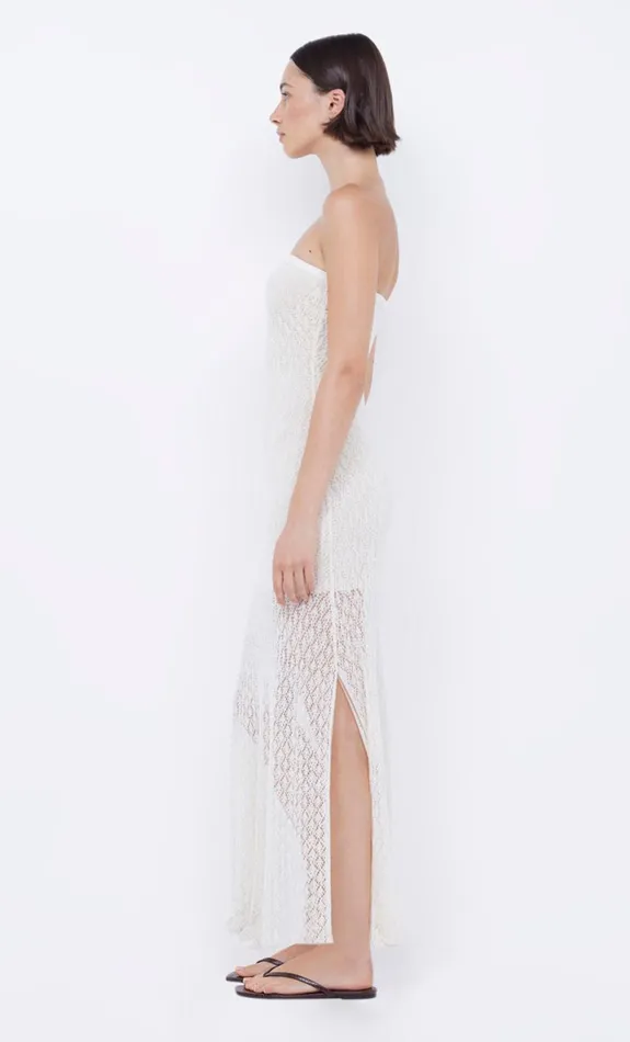 Bec Bridge AURORA STRAPLESS DRESS 8211 IVORY Women Midi Dresses