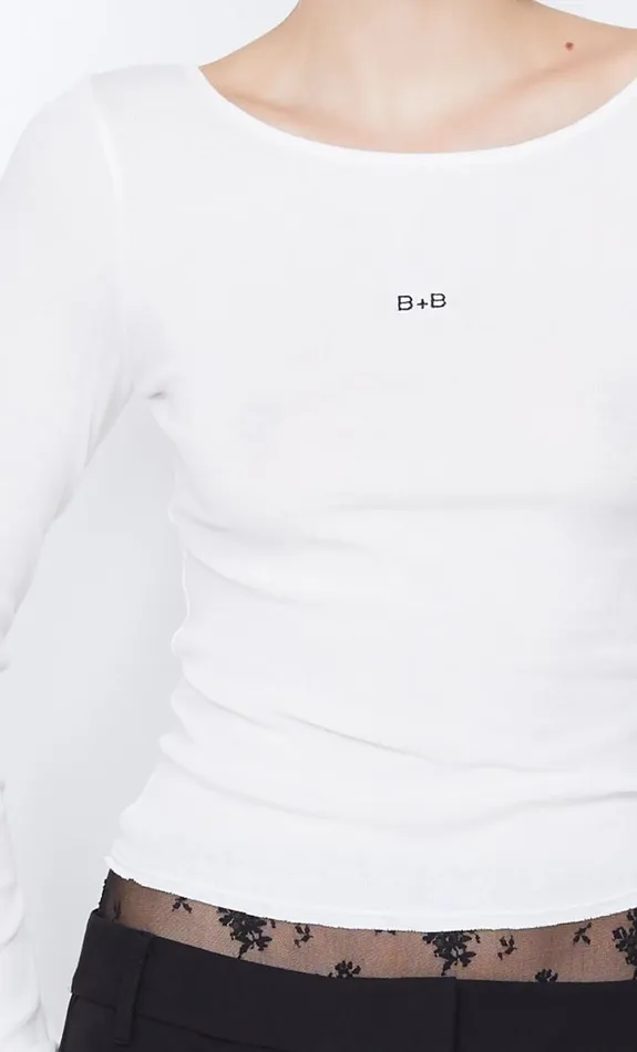 Bec Bridge BB LONG SLEEVE TOP 8211 IVORY Women Long Sleeve