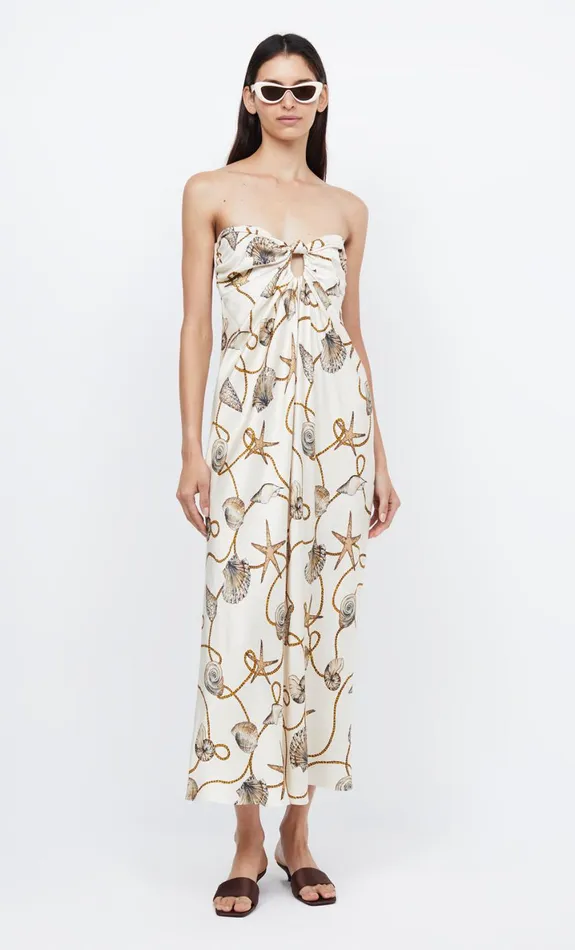 Bec Bridge BAYSIDE STRAPLESS MAXI 8211 PARISIAN SHELL Women Maxi Dresses
