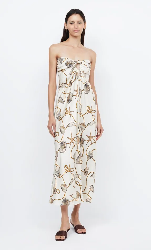 Bec Bridge BAYSIDE STRAPLESS MAXI 8211 PARISIAN SHELL Women Maxi Dresses
