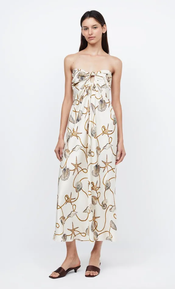 Bec Bridge BAYSIDE STRAPLESS MAXI 8211 PARISIAN SHELL Women Maxi Dresses
