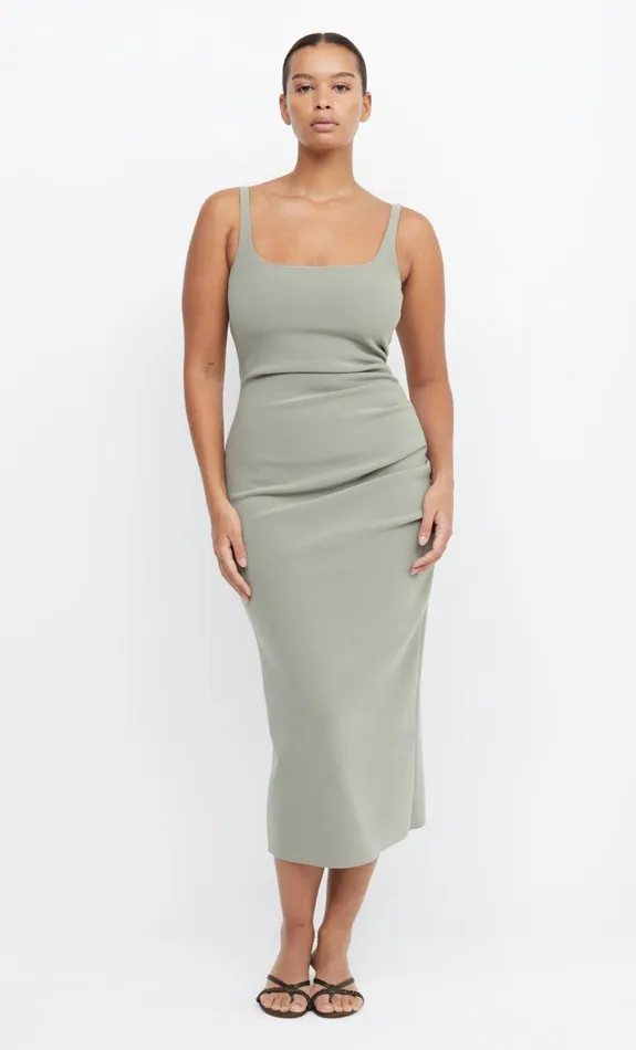 Bec Bridge BE MINE SQUARE NECK DRESS 8211 SAGE Women Bridesmaid Dresses