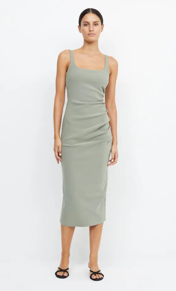 Bec Bridge BE MINE SQUARE NECK DRESS 8211 SAGE Women Bridesmaid Dresses
