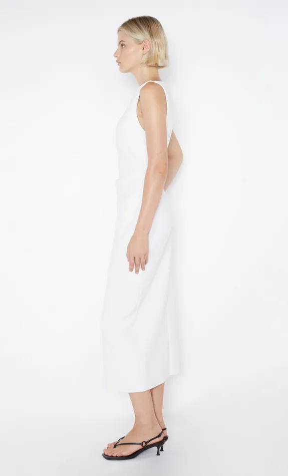 Bec Bridge BE MINE TUCK DRESS 8211 IVORY Women Midi Dresses