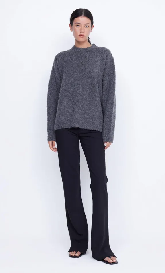 Bec Bridge BRICE KNIT JUMPER 8211 CHARCOAL Women Long Sleeve