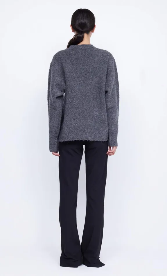 Bec Bridge BRICE KNIT JUMPER 8211 CHARCOAL Women Long Sleeve